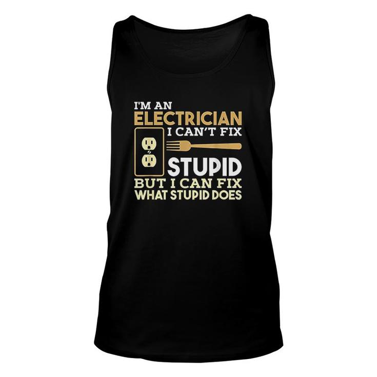 Funny Electrician Unisex Tank Top