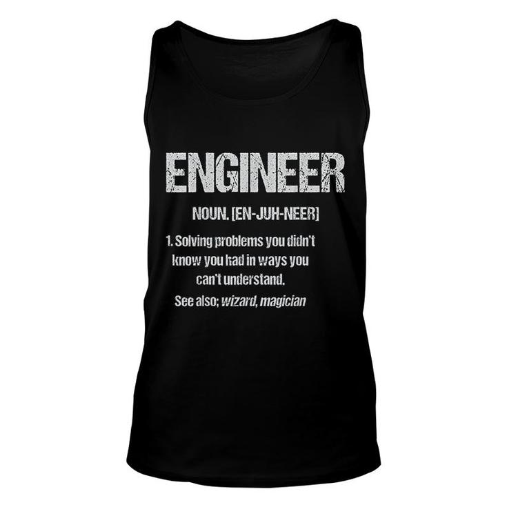 Funny Engineer Definition Unisex Tank Top