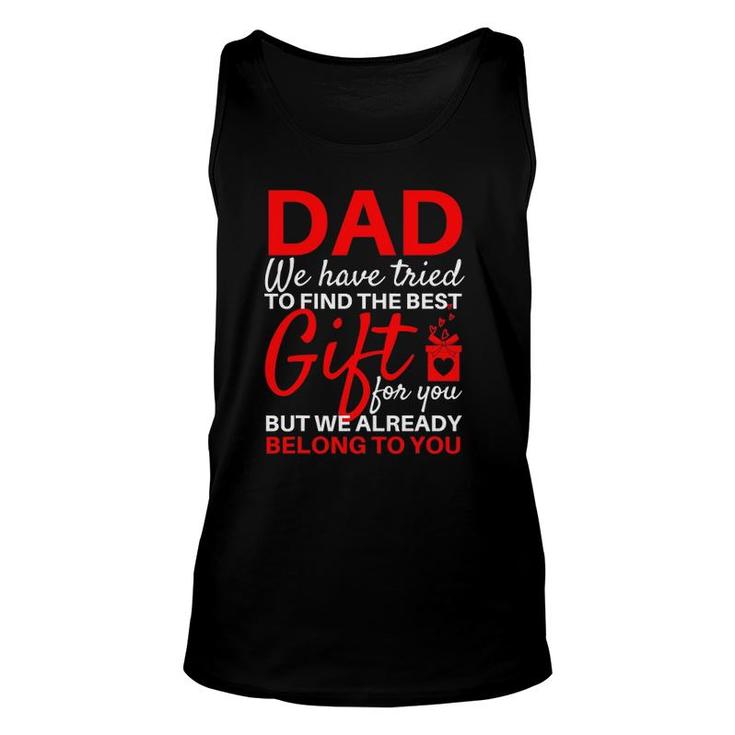 Funny Father's Day  Gift From Daughter Son Wife For Dad Unisex Tank Top