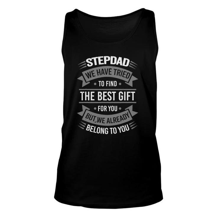 Funny Father's Day  Stepdad From Daughter Son Wife Unisex Tank Top