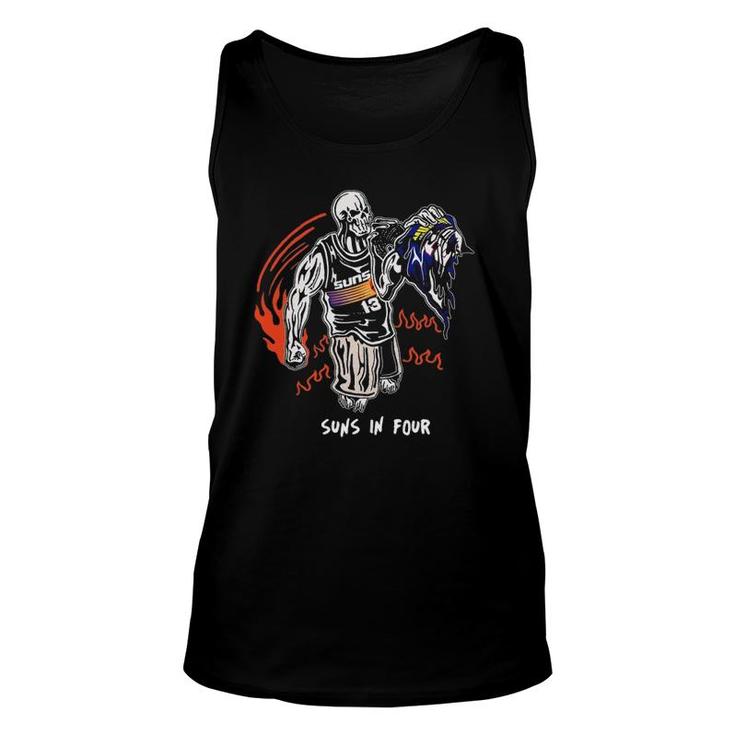 Funny Fight Guy Suns In Four Unisex Tank Top