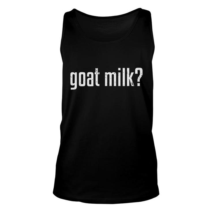 Funny Goat Milk Unisex Tank Top