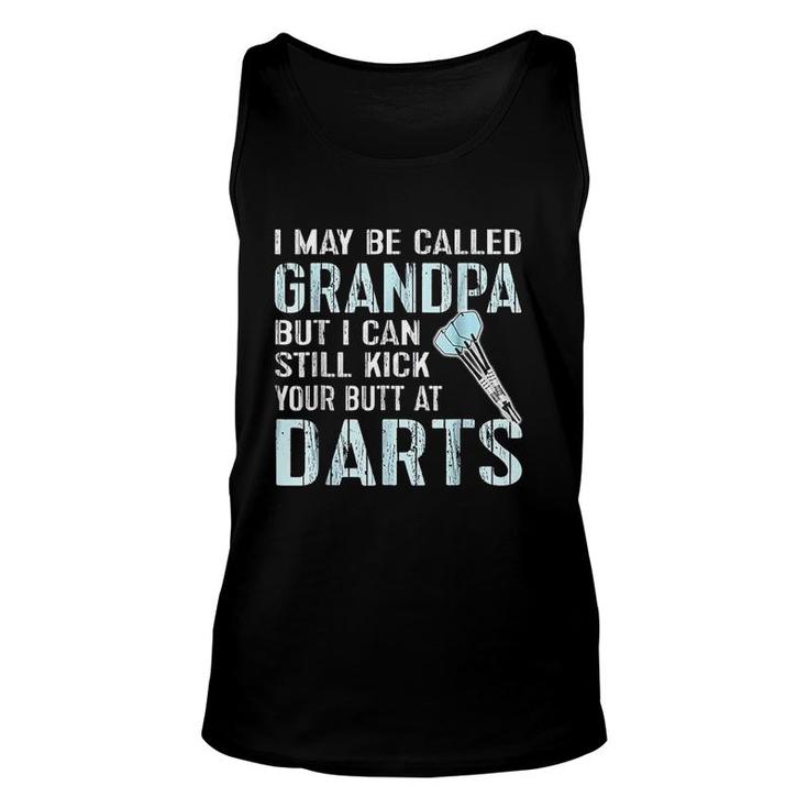 Funny Grandpa Darts Team League Gift Unisex Tank Top