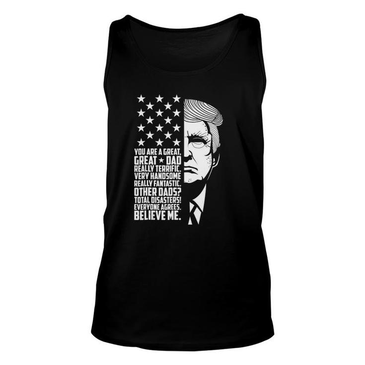 Funny Great Dad Donald Trump Father's Day Gift Unisex Tank Top