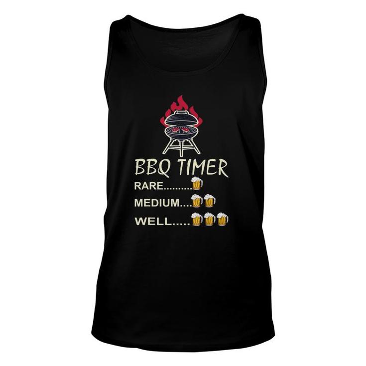 Funny Grill Father Bbq Timer Charcoal Barbecue Unisex Tank Top