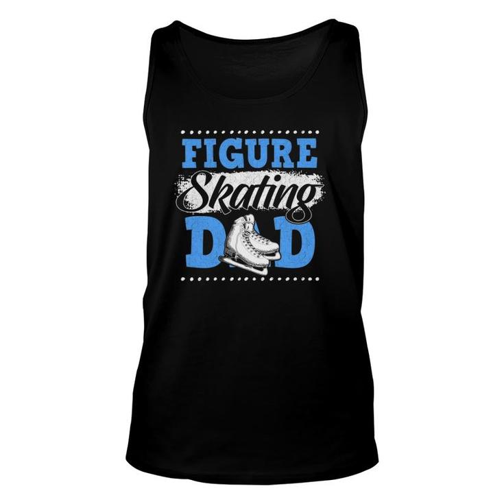 Funny Ice Skating Lover Graphic For Dad Figure Skaters Unisex Tank Top