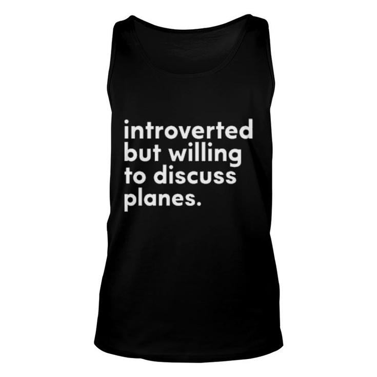 Funny Introverted But Willing To Discuss Plants  Unisex Tank Top