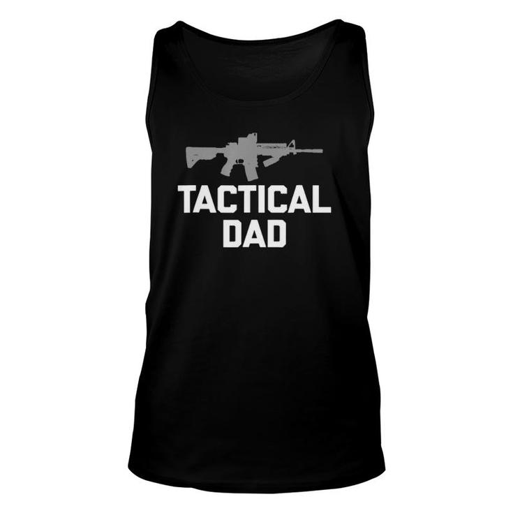 Funny Military  Tactical Dad Funny Saying Tee Unisex Tank Top