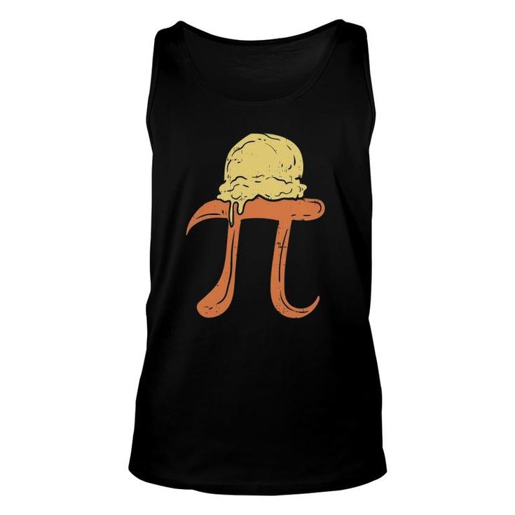 Funny Pi A La Mode  Pie Ice Cream Math Day Foodie Gift Unisex Tank Top