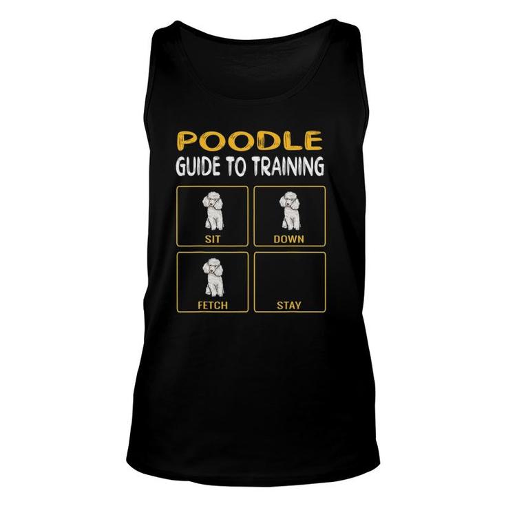 Funny Poodle Guide To Training Dog Obedience Unisex Tank Top