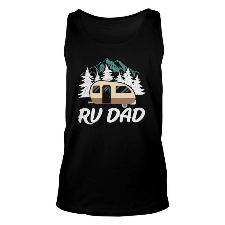 Funny Rv Dad Camping Road Trip Mens Gift Unisex Tank Top