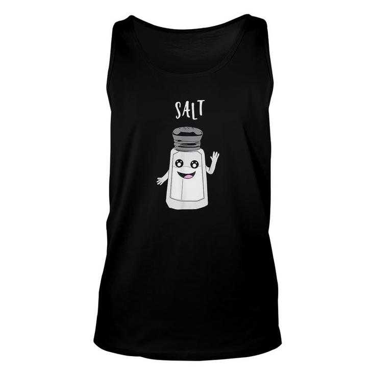 Funny Salt And Pepper Duo Valentines Halloween Easy Costume  Unisex Tank Top