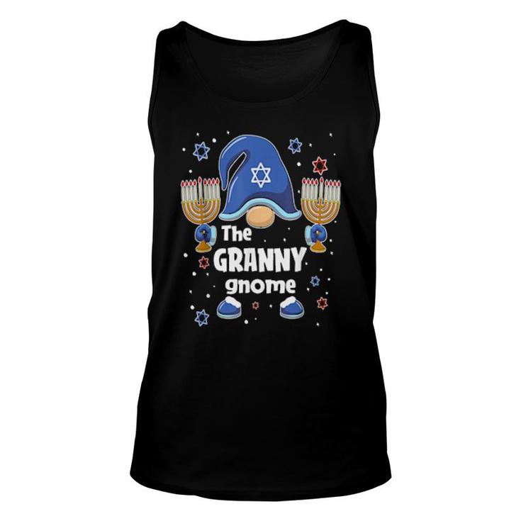 Funny The Granny Gnome Hanukkah Matching Family Pajama  Unisex Tank Top
