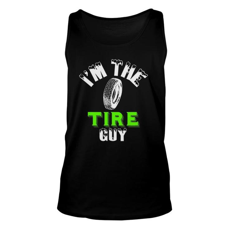 Funny Tire Guy Fix Cars Wheel Nuts Bolts Dad Fun Go Unisex Tank Top