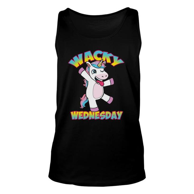 Funny Unicorn Wednesdays Wacky Wednesday Unicorn Unisex Tank Top