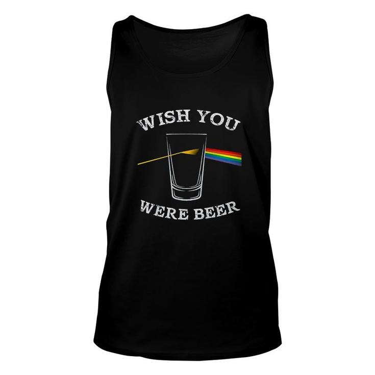 Funny Wish You Were Beer Unisex Tank Top