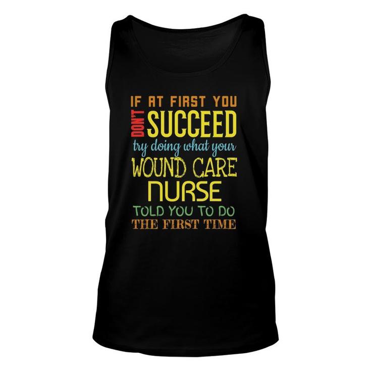 Funny Wound Care Nurse Appreciation Unisex Tank Top