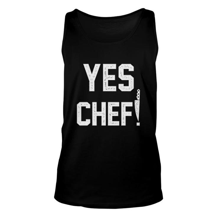 Funny Yes Chef Unisex Tank Top