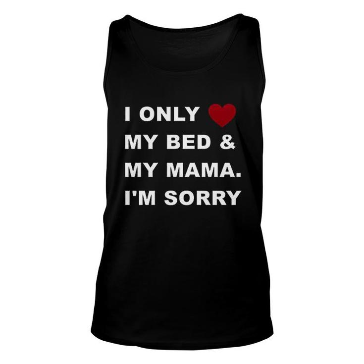 Futmtu Dog Shirts I Only Love My Bed My Mama Im Sorry Slogan Costume Letter Printed Vest For Small Dogs Puppy Unisex Tank Top