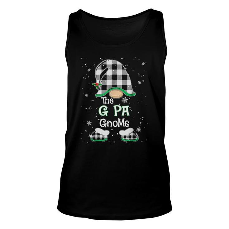 G Pa Gnome Buffalo Plaid Matching Christmas Pajama Family  Unisex Tank Top