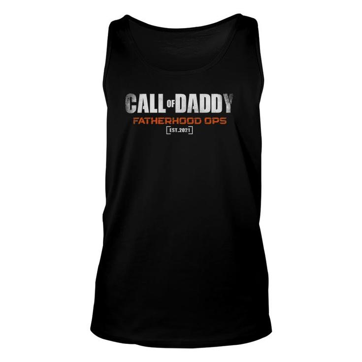 Gamer Dad Call Of Daddy Fatherhood Ops Funny Father's Day Unisex Tank Top