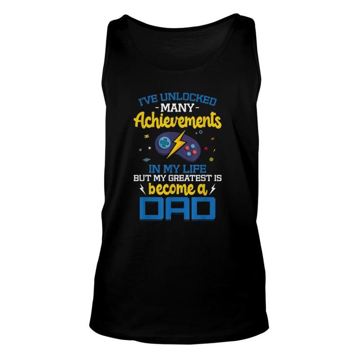 Gaming Dad Funny Father Kid Gamer Daddy Gifts Unisex Tank Top