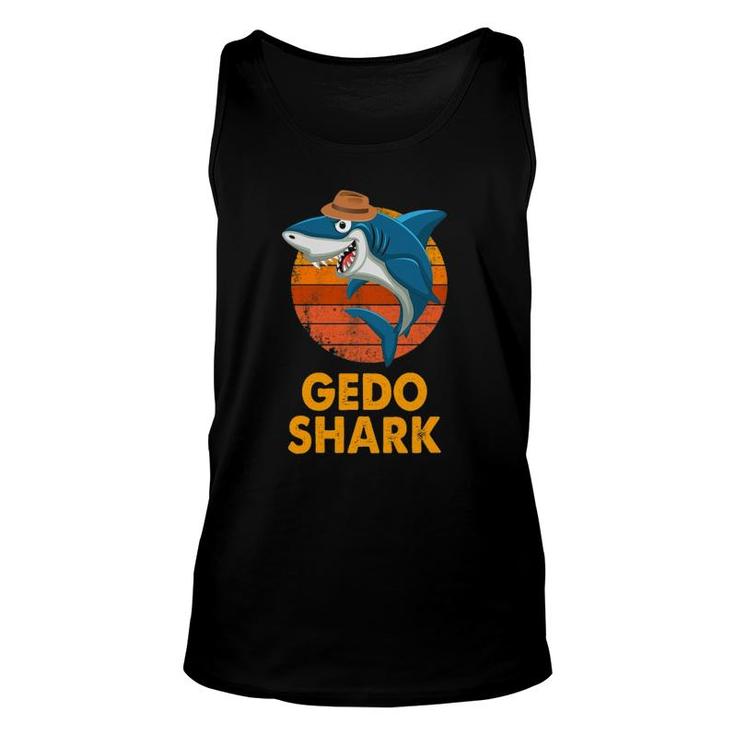 Gedo Shark Funny Vintage Papa Grandpa Father's Day Gifts Unisex Tank Top