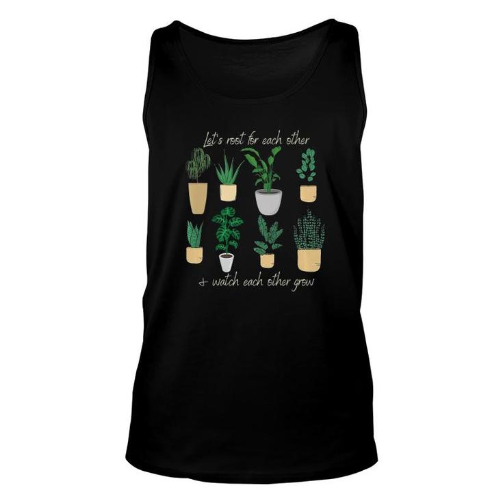Get Rooted Watch Others Grow Plants Gardening Team  Unisex Tank Top