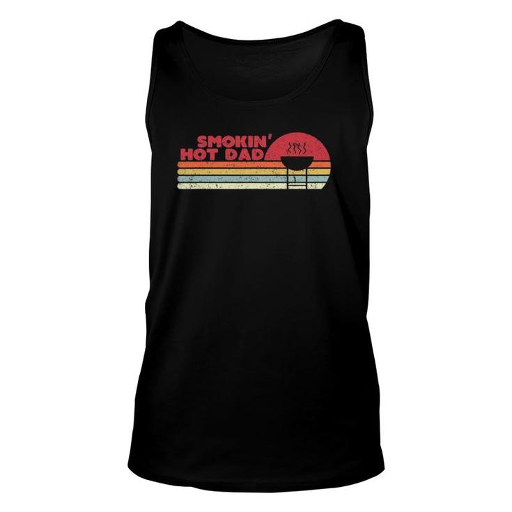 Gift Idea For Father's Day Funny Bbq , Smokin' Hot Dad Unisex Tank Top