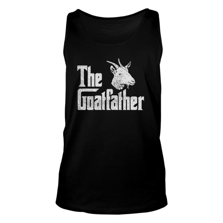 Goatfather, Goat Dad, Funny Goat, Funny Goat Lover Unisex Tank Top