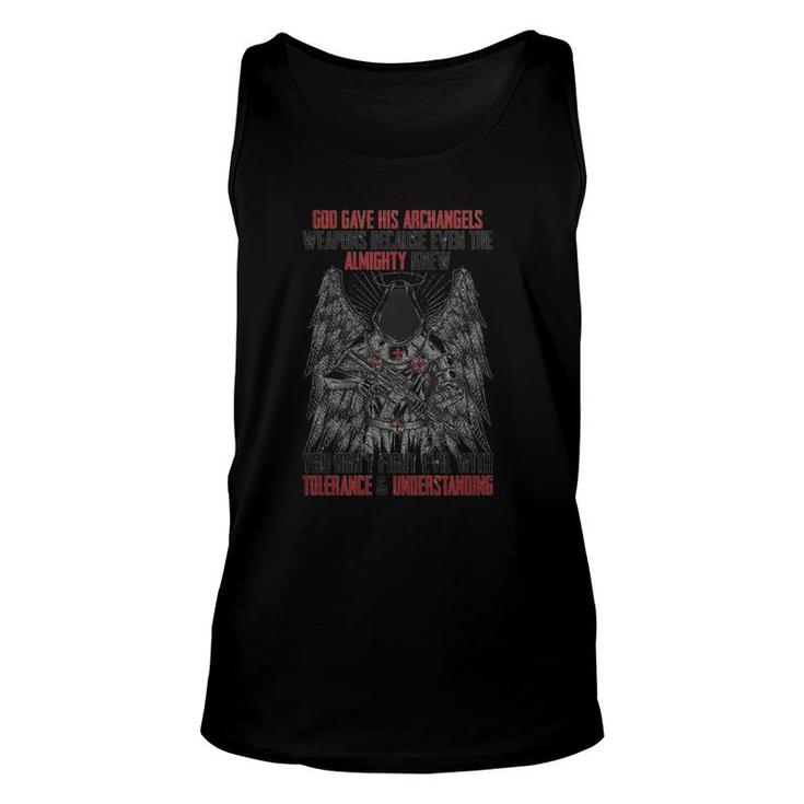 God Gave His Archangels Weapons Unisex Tank Top God Gave His Archangels Weapons Unisex Tank Top