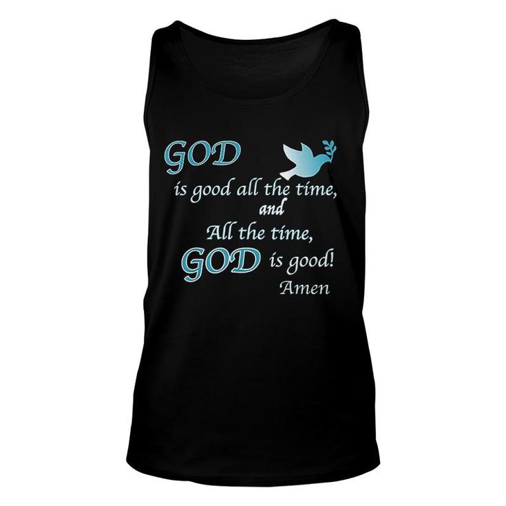 God Is Good All The Time Christian Unisex Tank Top