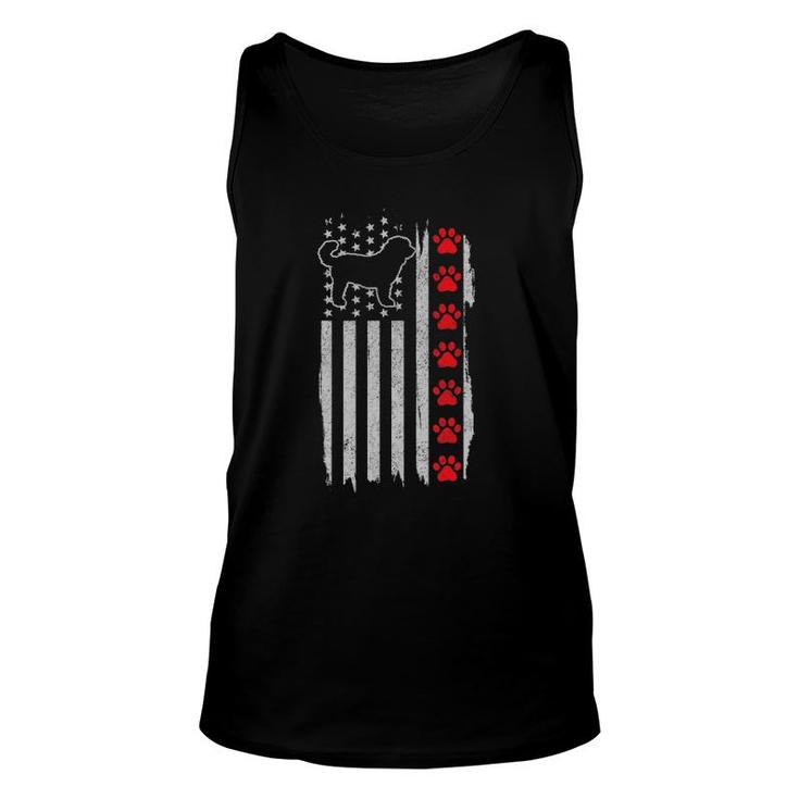 Goldendoodle American Flag 4Th Of July Patriotic Doodle Dog Unisex Tank Top
