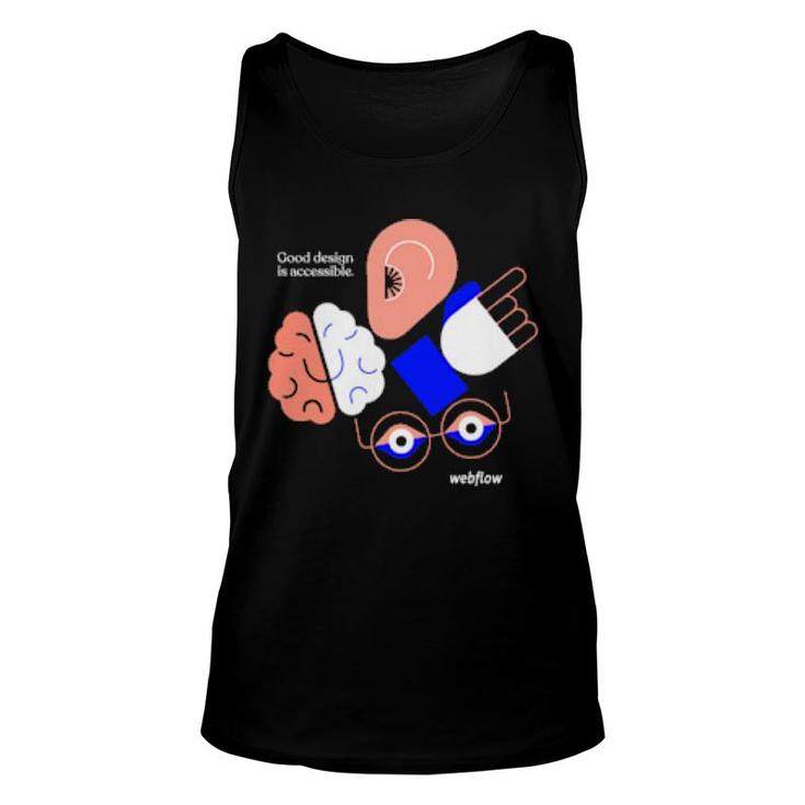 Good Design Is Accessible Webflow  Unisex Tank Top