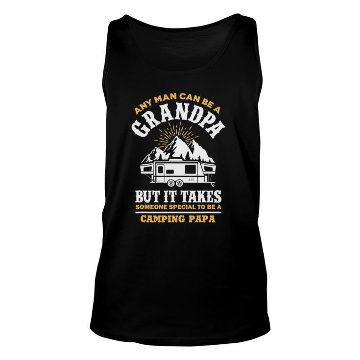 Grandfather Camp Lover Proud Camping Papa - Funny Gift Unisex Tank Top