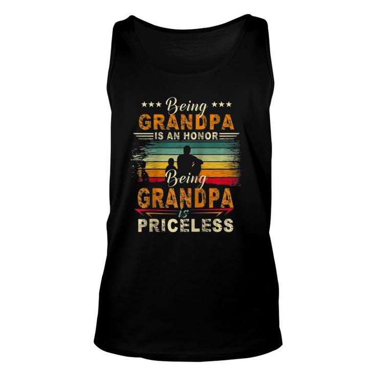 Being Grandpa Is An Honor Being Grandpa Is Priceless Raglan Baseball Tee Tank Top