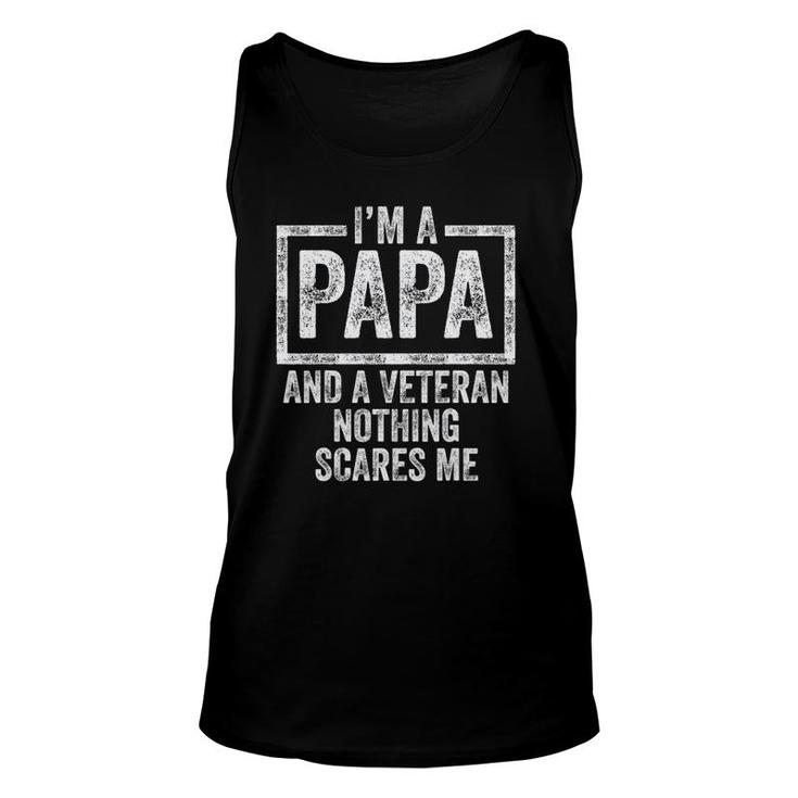 Grandpa Papa Grandfather Veteran Father's Day Unisex Tank Top