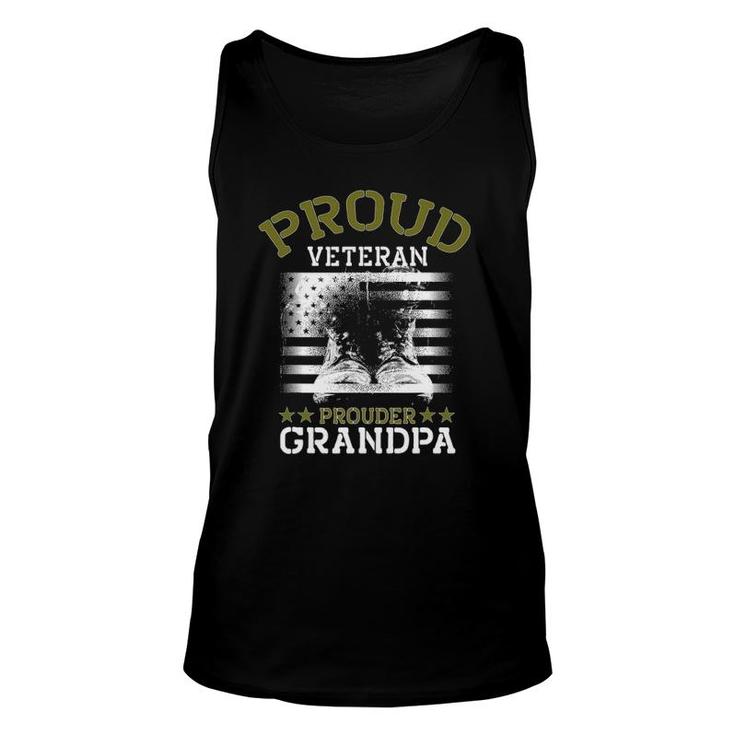 Grandpa Proud Veteran - Grandpa Veteran Grandfather Gift Unisex Tank Top