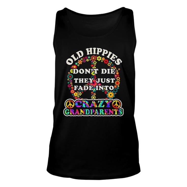 Grandparent Old Hippies Dont Die Unisex Tank Top
