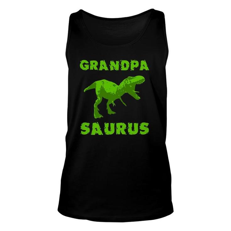 Grandpasaurus Grandpa Dinosaur Grandfather Father Day Unisex Tank Top