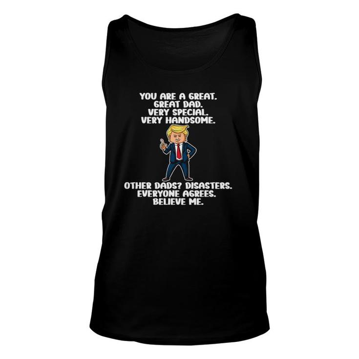 Great Dad Funny Donald Trump Father's Daygag Present Unisex Tank Top