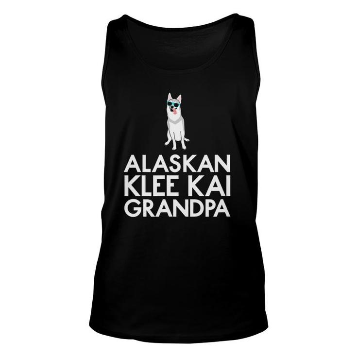 Grey Alaskan Klee Kai Or Mini Husky Grandpa Unisex Tank Top