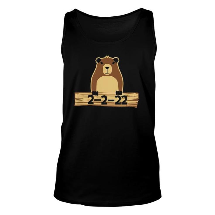 Groundhog Day February 2 2022 Cute Woodchuck Gift Unisex Tank Top