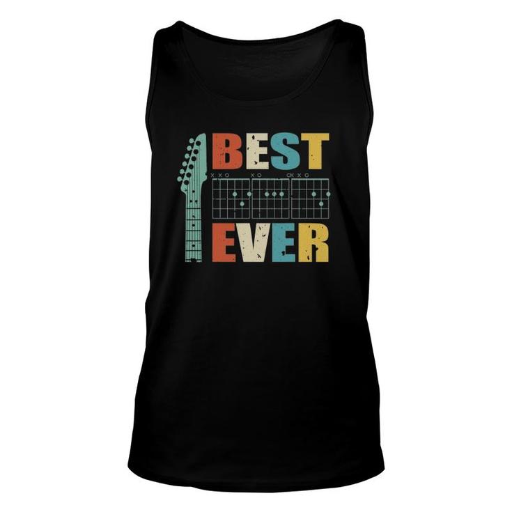 Guitarist Father Best Dad Ever D A D Chord Dad Gift Unisex Tank Top