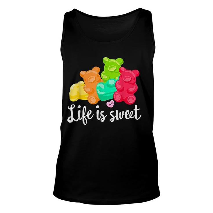 Gummy Bears Soft Sugar Candy Fruity Juicy Kids Gift Unisex Tank Top