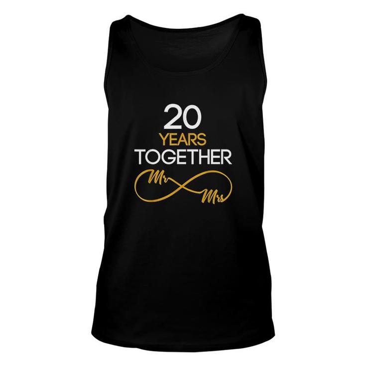 Happy 20 Year Anniversary Couples Gift Unisex Tank Top
