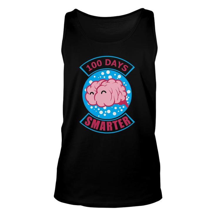 Happy Brain 100 Days Of School Smarter 100Th Day Party Unisex Tank Top