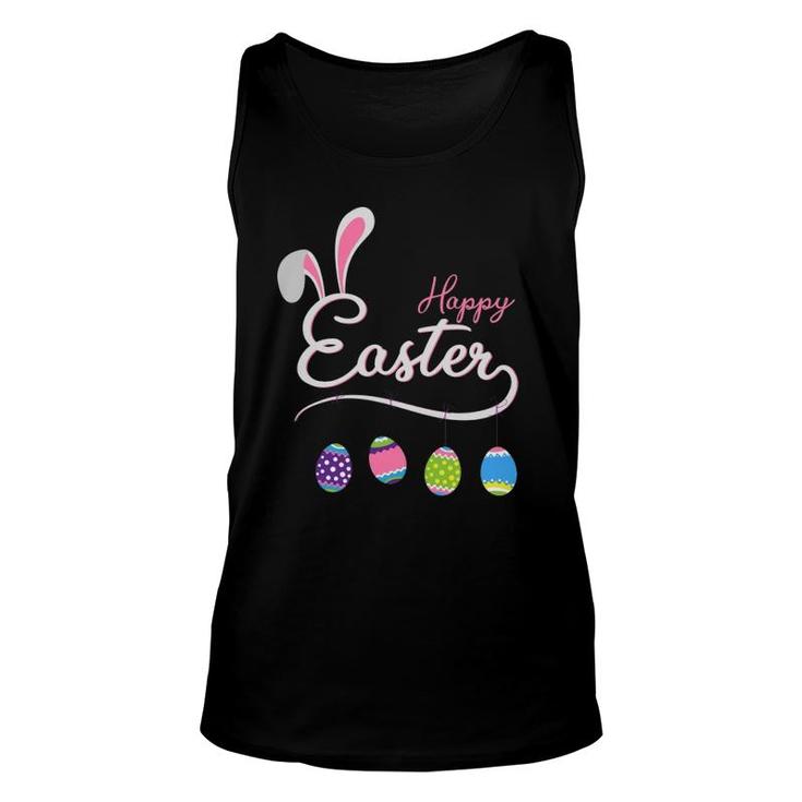 Happy Easter Bunny Eggs Hunting Unisex Tank Top