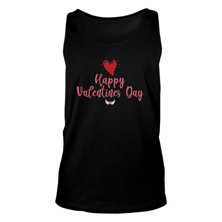 Happy Valentine's Day Hearts Valentine  Unisex Tank Top