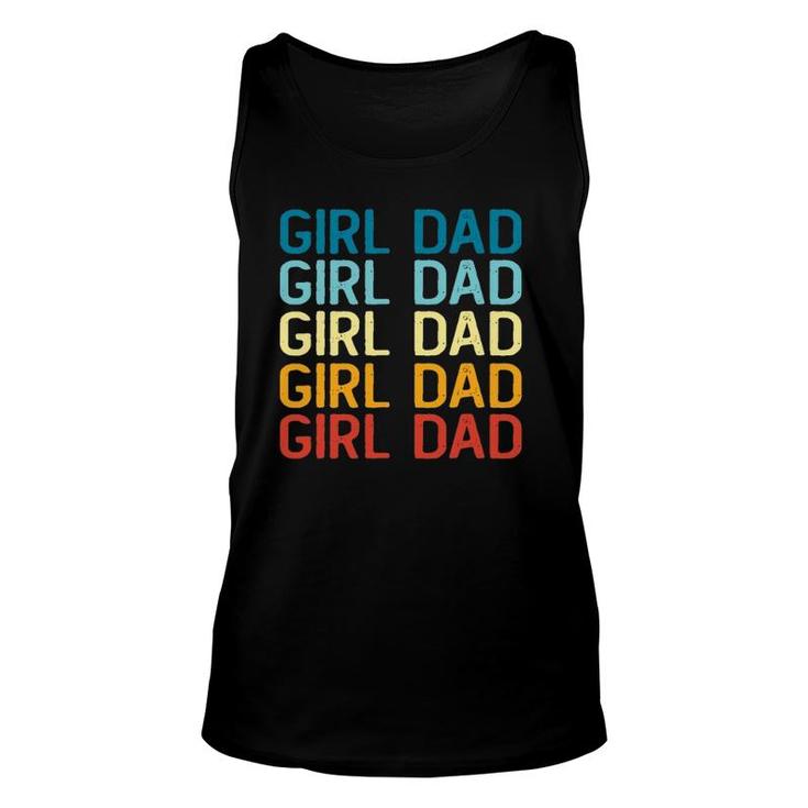 Hashtag Girl Dad Father's Day Gift From Wife Or Daughters Unisex Tank Top